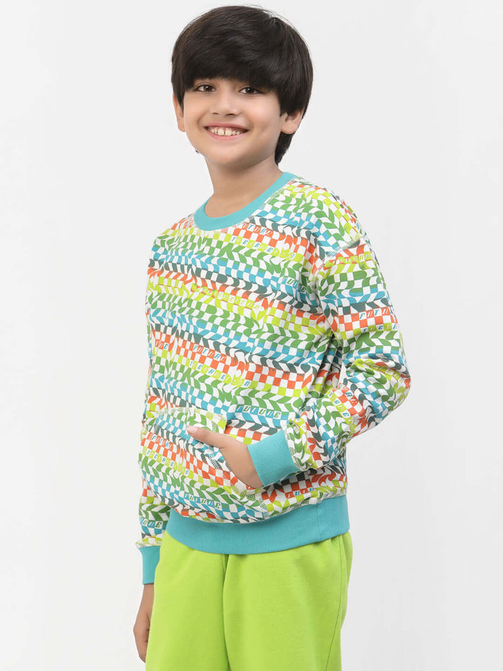 Spunkies Boys Winter Funky Sweatshirt Blue