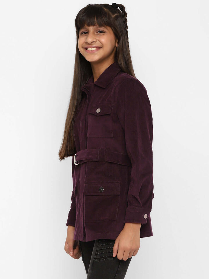 Spunkies-Girls-4 Pocket-Jacket-Voilet