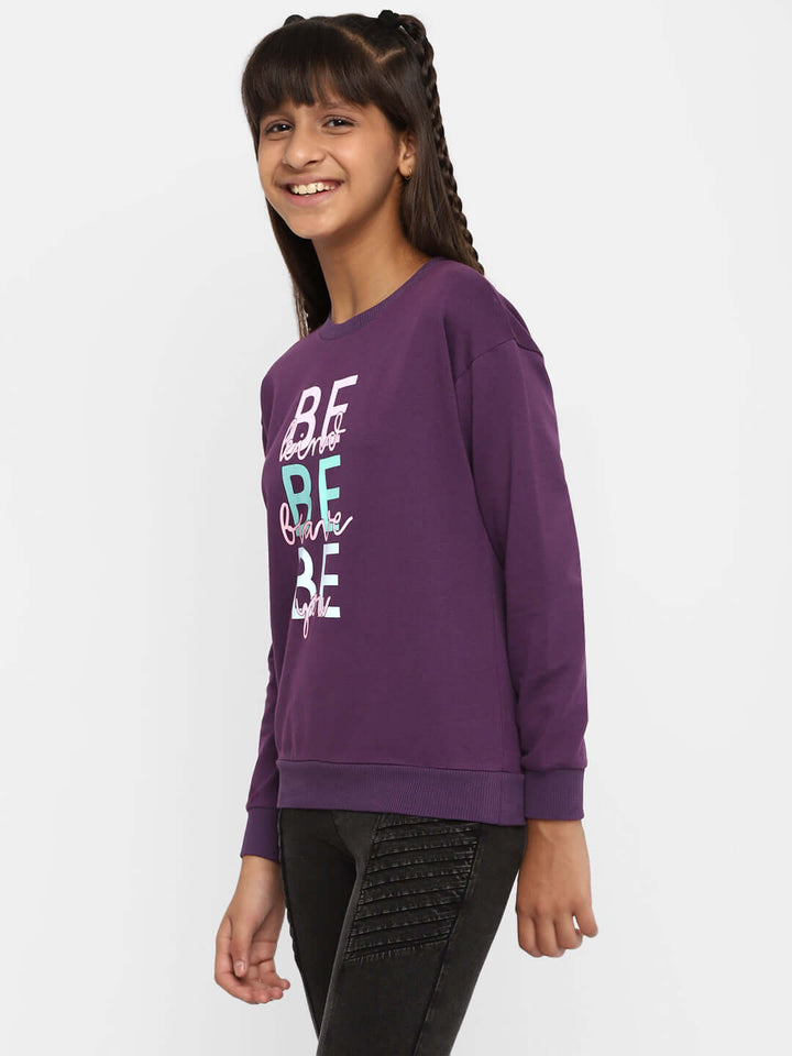 Spunkies-Girls-Be-Kind-Brave-You-Sweatshirt-Voilet