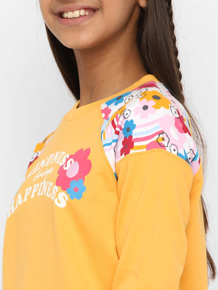 Spunkies-Kindness-Brings-Happiness-Sweatshirt-Yellow