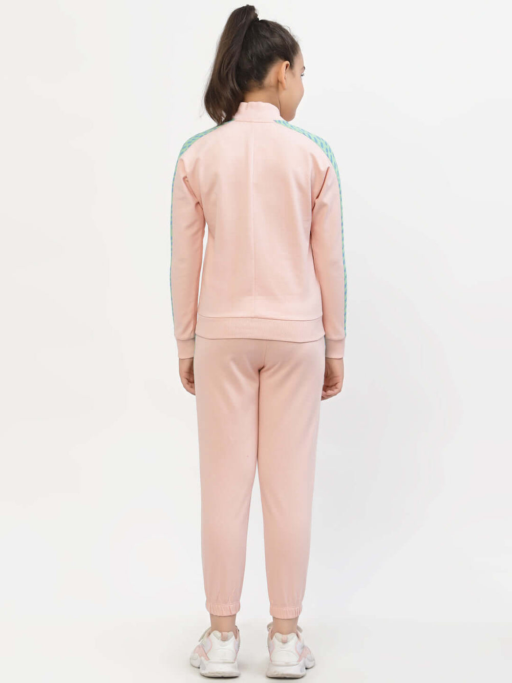 Spunkies-Girls-Organic-Cotton-Bomber-Jacket & Joggers-Sets-Pink