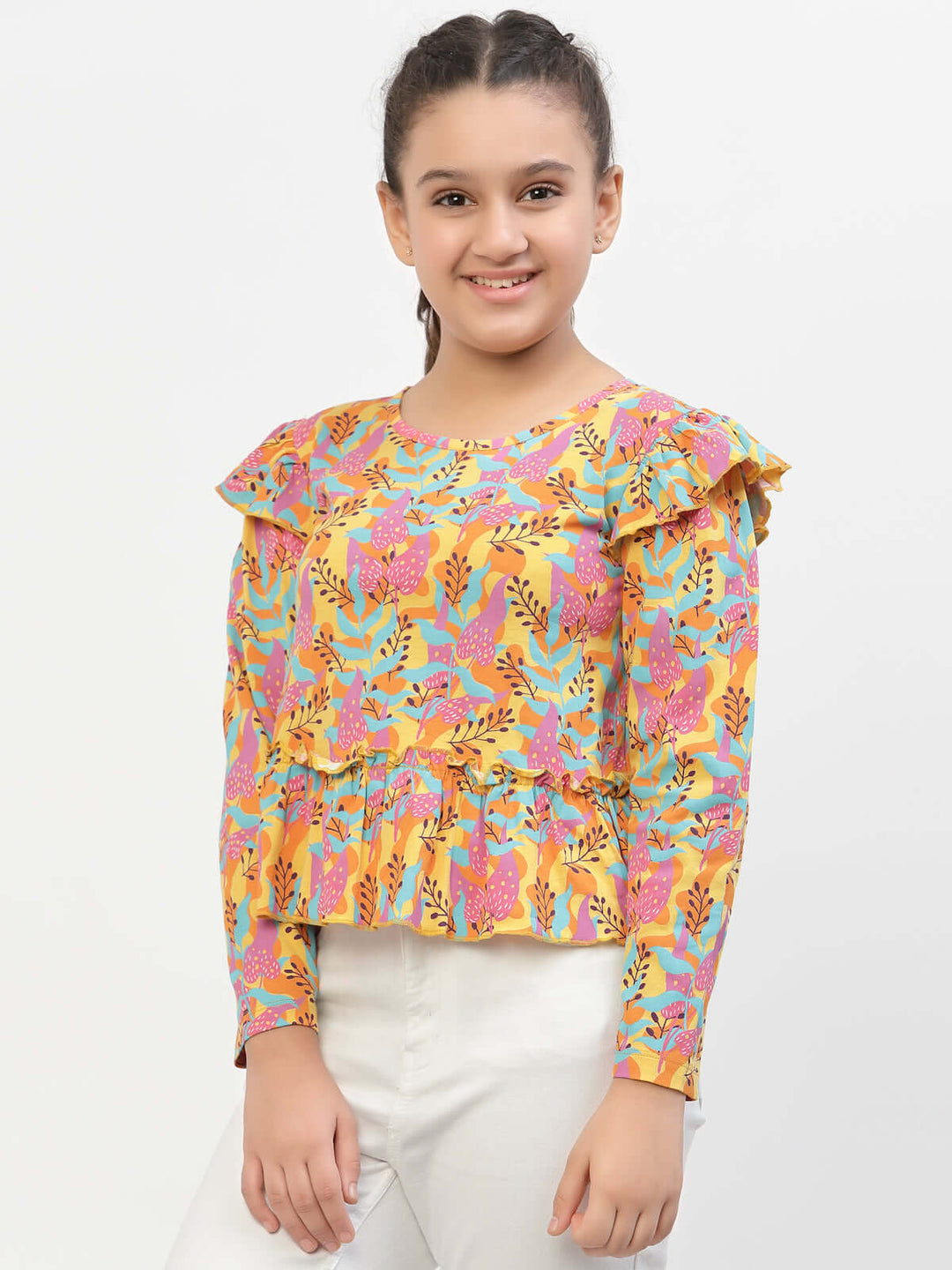 Spunkies-Girls-Full-Sleeve-Top-Pink