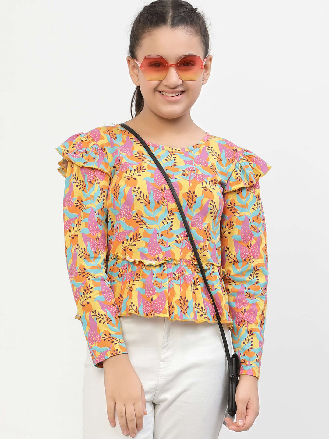 Spunkies-Girls-Full-Sleeve-Top-Pink