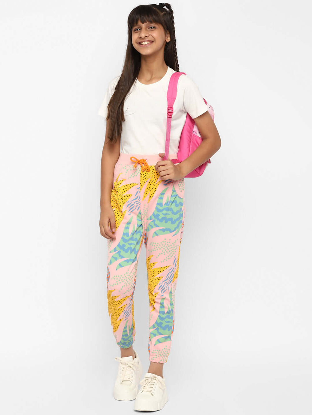 Spunkies-Girls-All Over-Printed-Leggings-Yellow