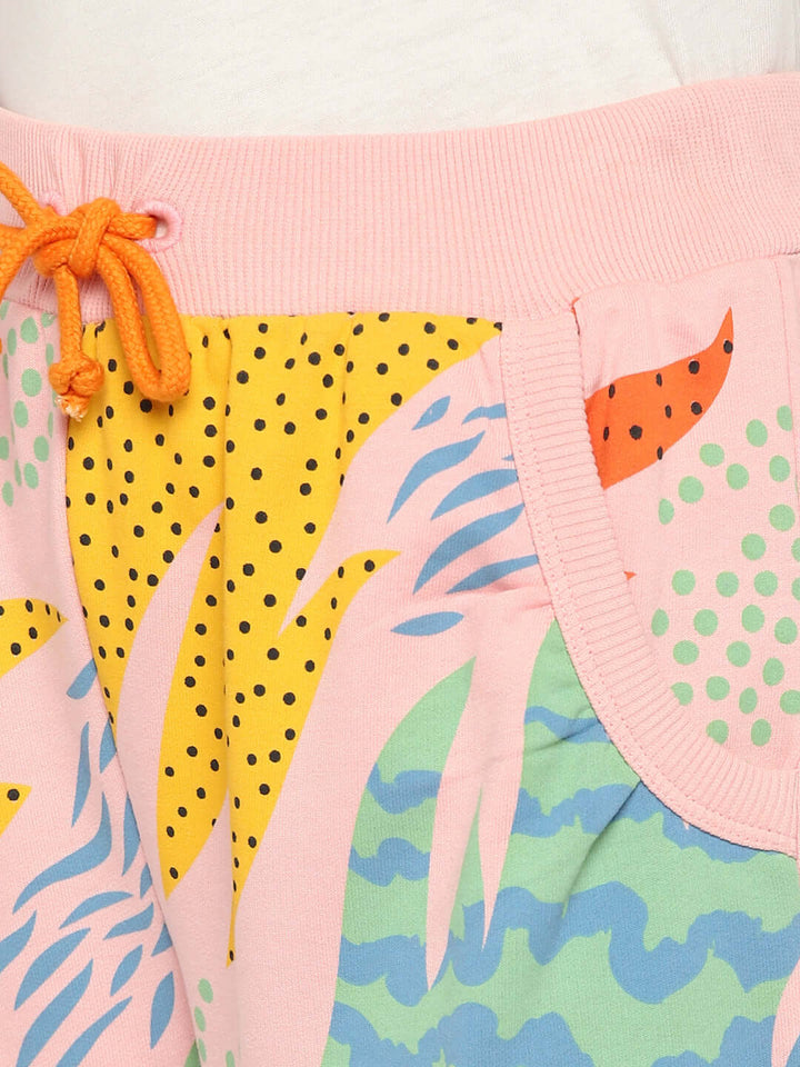 Spunkies-Girls-All Over-Printed-Leggings-Yellow